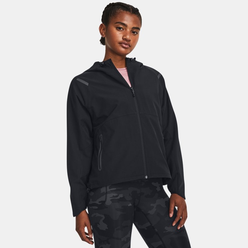 Chaqueta con capucha Under Armour Unstoppable para mujer Negro / Negro XS